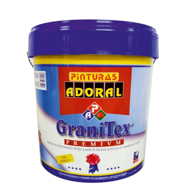 Revestimiento granitex pétreo blanco 14L