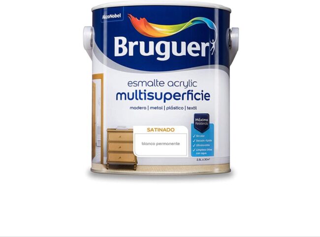 Esmalte acrílico multisuperficie blanco satinado 2,5L