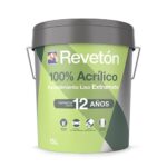 Revestimiento 100% acrílico mate 12 años garantía 15 L