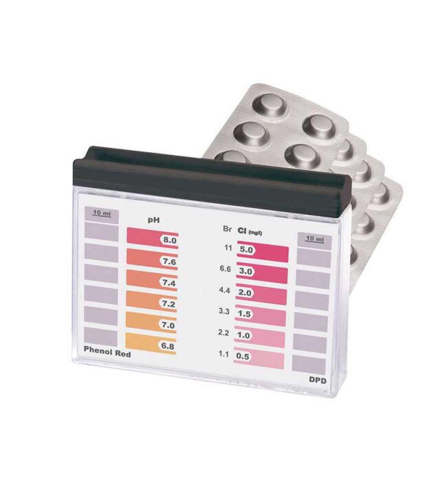 TEST KIT DPD 2 PROBETAS: pH/Cl-Br