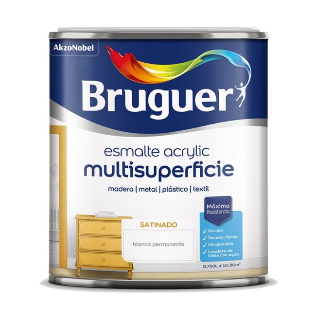 Esmalte acrílico multisuperficie satinado 250ml - 750ml