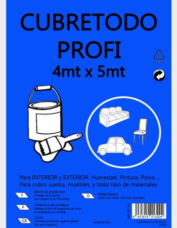 Plástico cubretodo medio profi 4 X 5