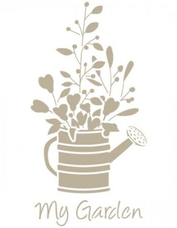 Plantilla figura vintage regadera