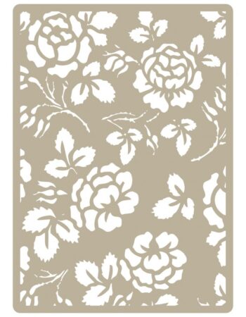 Plantilla embossing flores 036