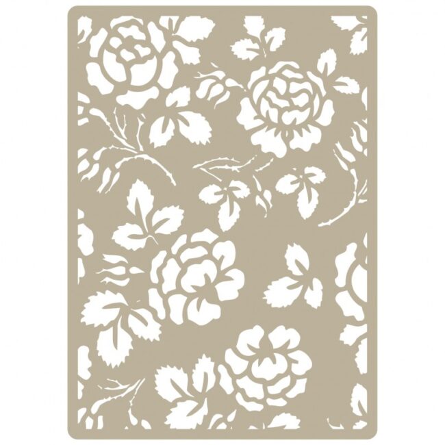 Plantilla embossing flores 036