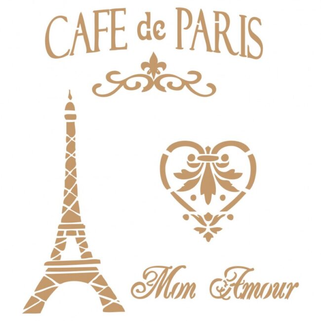 Plantilla vintage café Paris