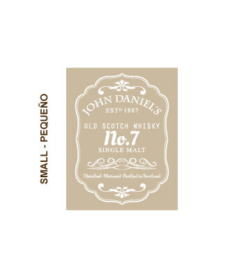 Plantilla whisky John Daniels