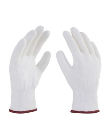 Guantes de nylon blanco