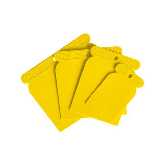 Juego espátulas plástico 4 unidades