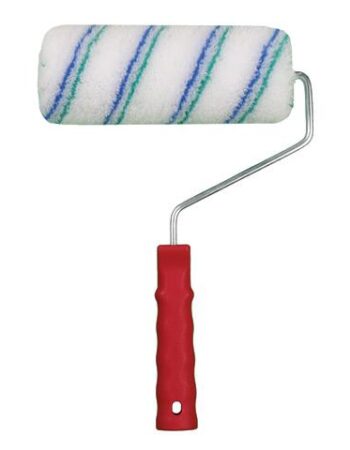 Rodillo Poliacrilico raya verde y azul de 18cm y 22cm