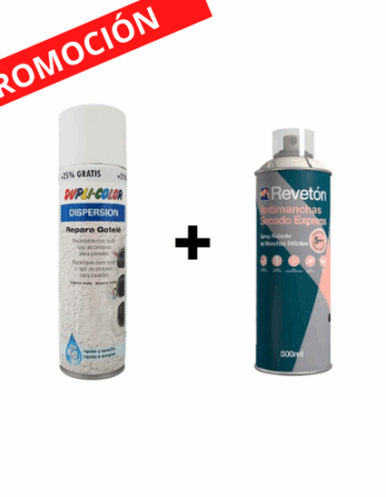 Spray antimanchas 500ml + repara gotelé 400ml+25% gratis