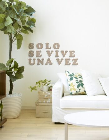 Letras de madera de 10cm (alto) X 0,5cm (grosor)