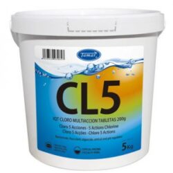 Cloro 5 acciones en tabletas 200gr. 5kg