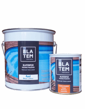 Pintura piscinas de poliester + catalizador 4 L