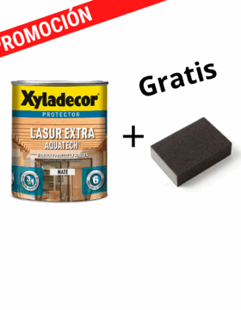 Lasur Extra aquatech mate 750ml + Taco de lija