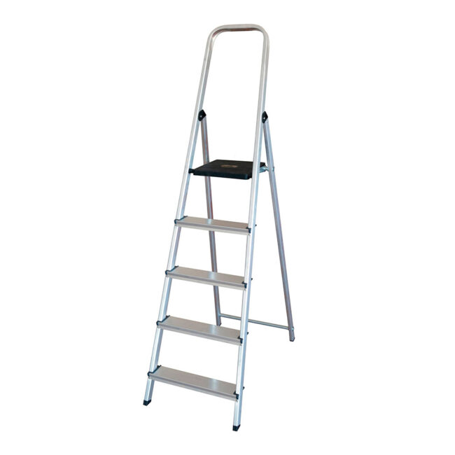 Escalera de aluminio 5 peldaños