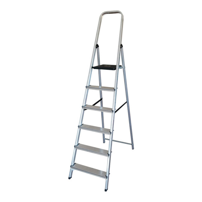 Escalera de aluminio 6 peldaños