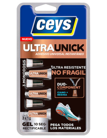 Adhesivo pegamento ultraunick gel monodosis 1gX3